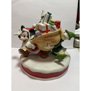 Vintage Disney Collection Christmas 1985 Porcelain "Santa's Helpers"  Figurine